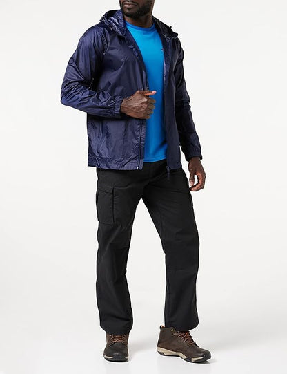 Regatta TRW248 | Pro Packaway Mens Waterproof Jacket | Black and Navy
