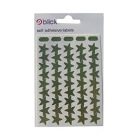 Blick Lbls Mtl Star 14mm Gold Pk2700