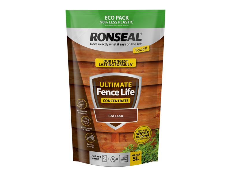 Ronseal 39385 Ultimate Fence Life Concentrate Red Cedar 950ml