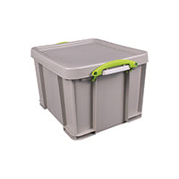 Really Useful Box 35 Litre Plastic Storage Box Recycled Dove Grey