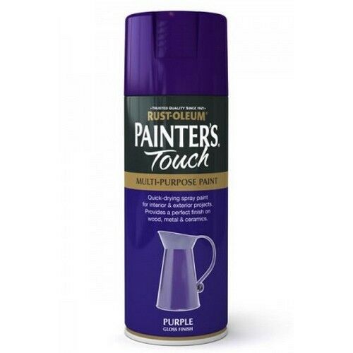 400ml Rust-Oleum Purple Gloss Finish Painters Touch Spray Multi Purpose