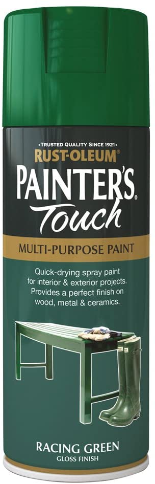 400ml Rust-Oleum Racing Green Gloss Finish Painters Touch Spray Multi Purpose