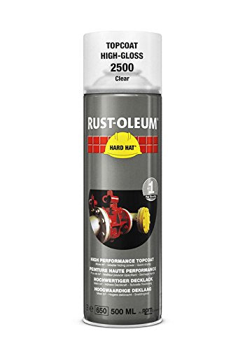 Rust-Oleum Clear Transparent Hard Hat Aerosol Spray Paint Top Coat 500ml