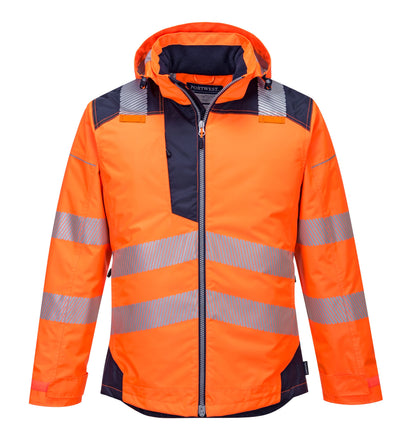 Portwest T400 PW3 Hi Vis Winter Jacket Waterproof Reflective Safety Work Coat