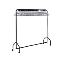30 Hanger Garment Rail Black 311418