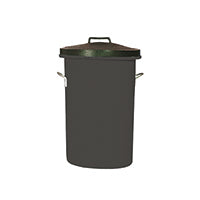 HD Storage Bin with Lid/Handles Blk