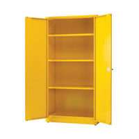 Yellow 3Shf Haz Storage Cabinet 72in