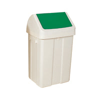50L Swing Bin White/Green 330351