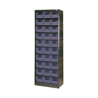 Cabinet 30 Polyprop Bins Gry Blk