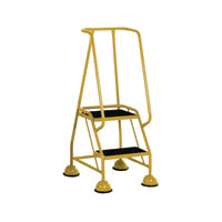 Yellow 2 Tread Tubular Steel Step