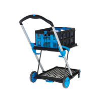 Folding Trolley and Box Black/Blue