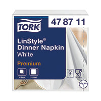 Tork Linstyle Dinner Napkin Wht Pk50