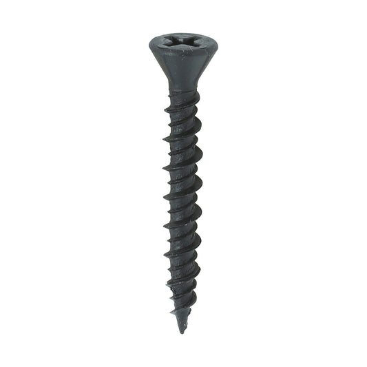 TIMCO Drywall Reduced Countersunk Black Dense Board Screws,All Sizes,1000pcs