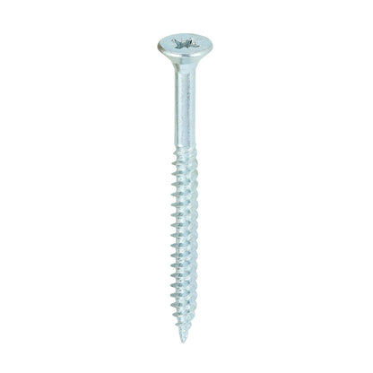 TIMCO Twin-Threaded Countersunk Silver Woodscrews - 8 x 2 Box OF 200 - 00082CWZ
