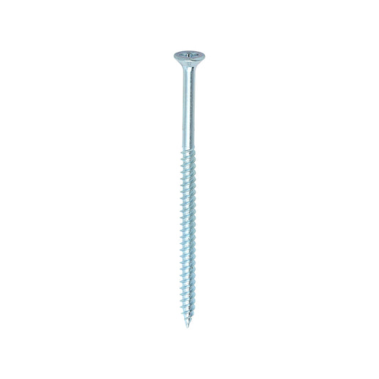 TIMCO Twin-Threaded Countersunk Silver Woodscrews - 8 x 3 Box OF 200 - 00083CWZ