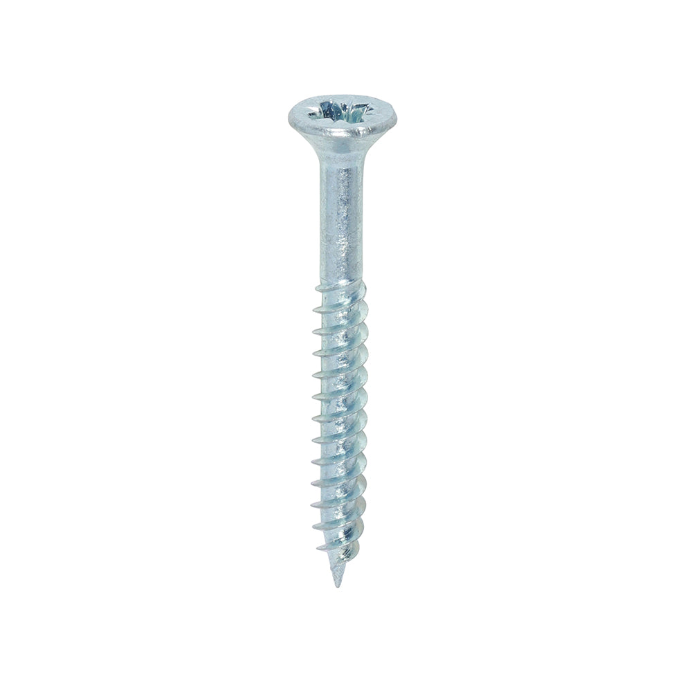 TIMCO Twin-Threaded Countersunk Silver Woodscrews - 6 x 1 1/4 Box OF 200 - 06114CWZ