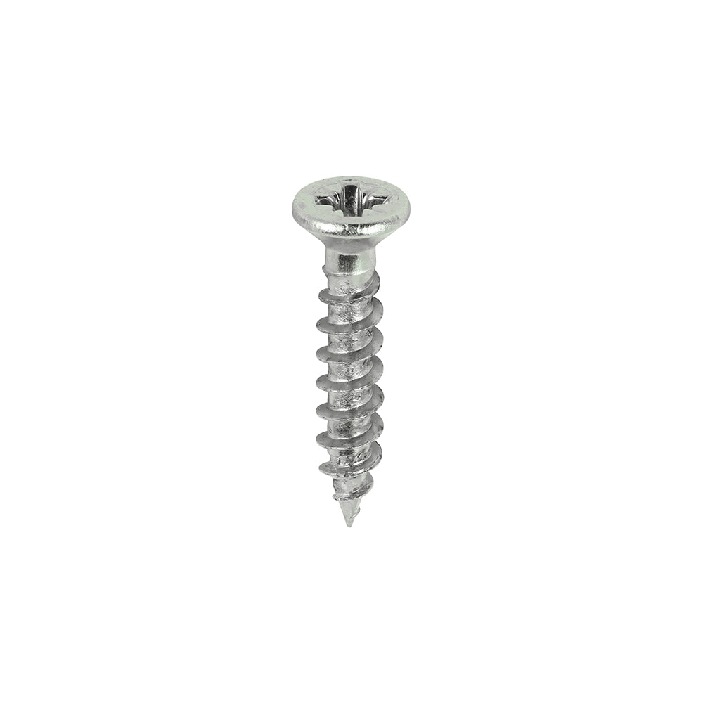 TIMCO Classic Multi-Purpose Reduced Head Countersunk Nickel Piano Hinge Woodscrews - 3.0 x 16 Box OF 200 - 30016CLAHN