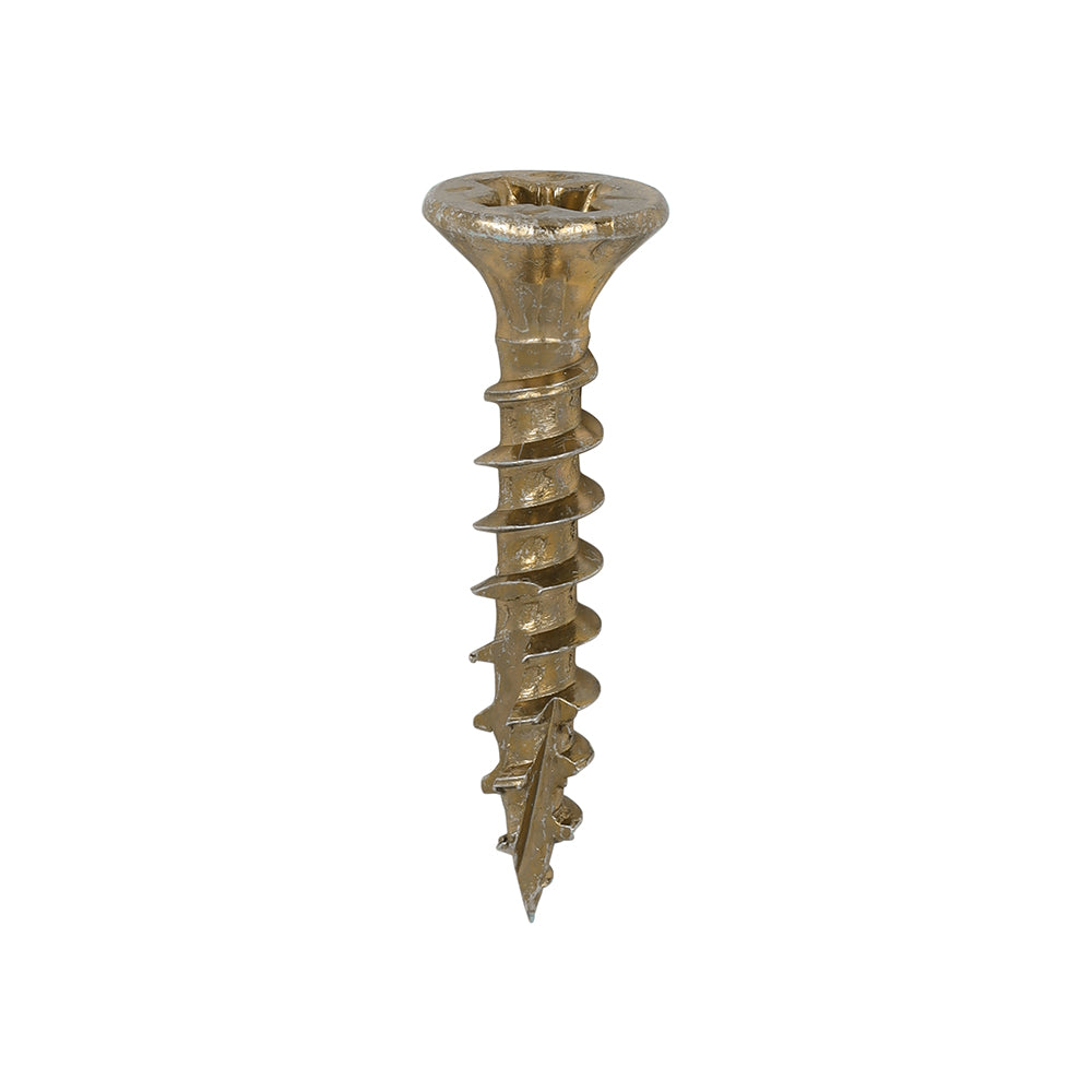 TIMCO C2 Strong-Fix Multi-Purpose Premium Countersunk Gold Woodscrews - 3.5 x 20 Box OF 200 - 35020C2