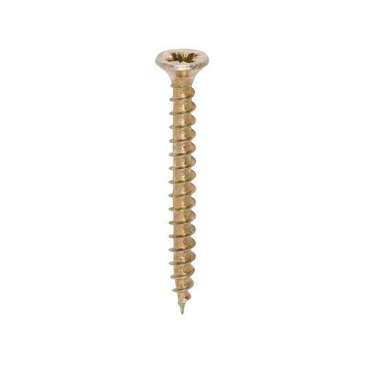 TIMCO Solo Countersunk Gold Woodscrews - 3.5 x 35 Box OF 200 - 35035SOLOC