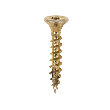 TIMCO C2 Clamp-Fix Multi-Purpose Premium Countersunk Gold Woodscrews - 4.0 x 25 Box OF 200 - 40025C2C