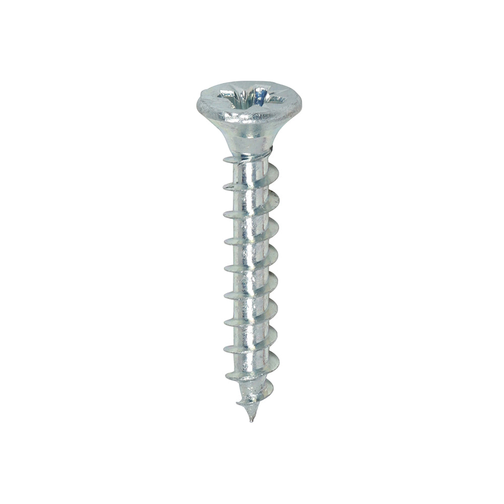 TIMCO Solo Countersunk Silver Woodscrews - 4.0 x 25 Box OF 200 - 40025SOLOZ