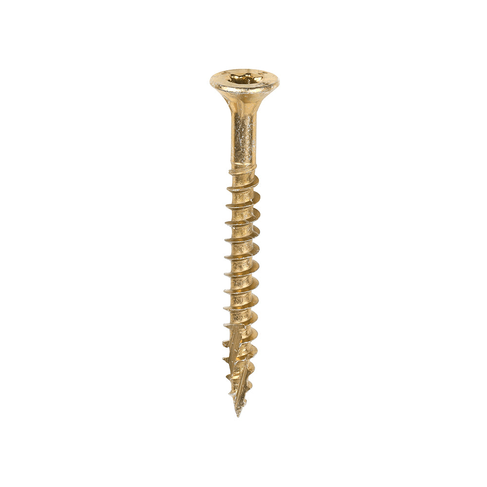TIMCO C2 Clamp-Fix Multi-Purpose Premium Countersunk Gold Woodscrews - 4.0 x 40 Box OF 200 - 40040C2C