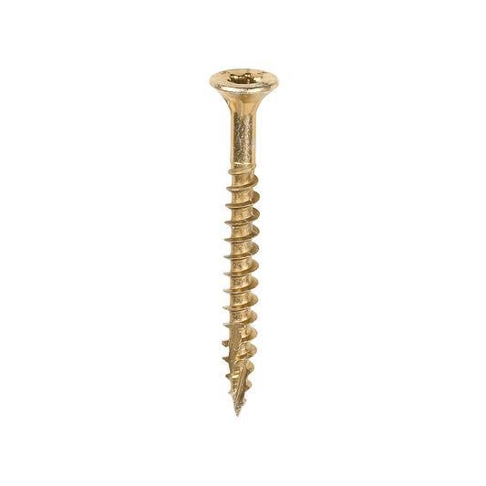 TIMCO C2 Clamp-Fix Multi-Purpose Premium Countersunk Gold Woodscrews - 4.0 x 40 Box OF 200 - 40040C2C