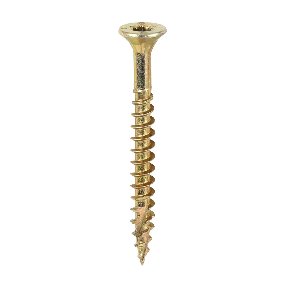 TIMCO C2 Clamp-Fix Multi-Purpose Premium Countersunk Gold Woodscrews - 4.0 x 40 Tub OF 1200 - 40040C2CTUB