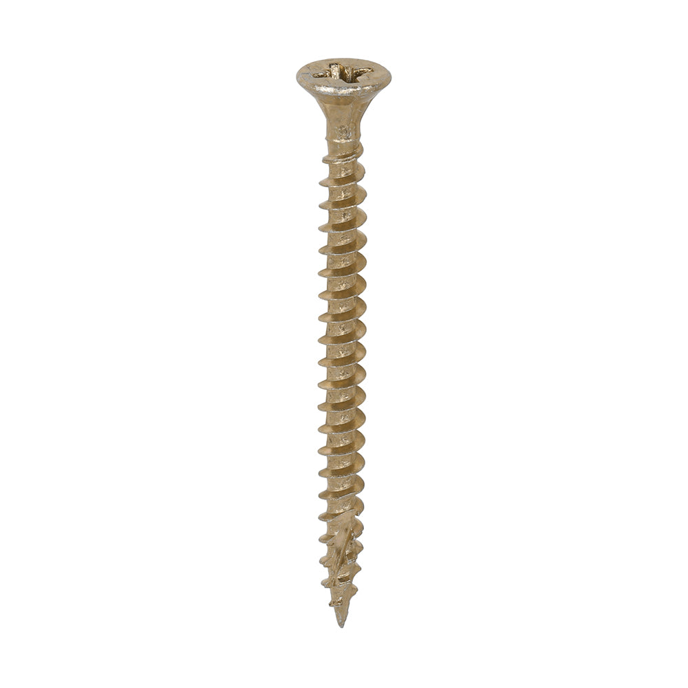 TIMCO C2 Strong-Fix Multi-Purpose Premium Countersunk Gold Woodscrews - 3.5 x 12 Box OF 200 - 35012C2