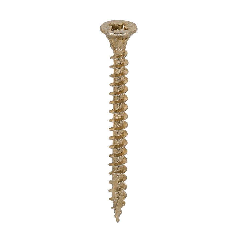 TIMCO C2 Strong-Fix Multi-Purpose Premium Countersunk Gold Woodscrews - 3.5 x 12 Box OF 200 - 35012C2