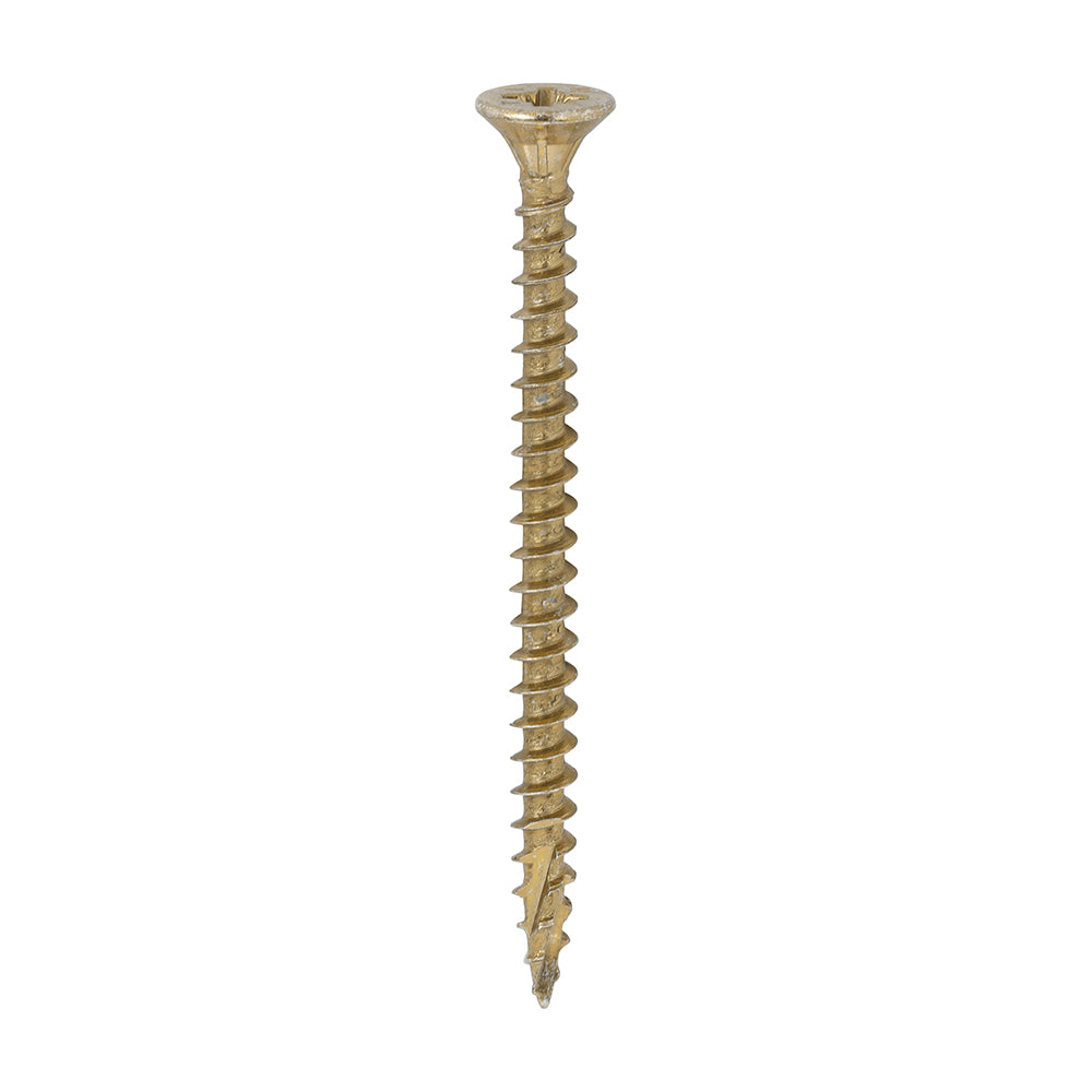 TIMCO C2 Strong-Fix Multi-Purpose Premium Countersunk Gold Woodscrews - 4.5 x 60 Box OF 200 - 45060C2