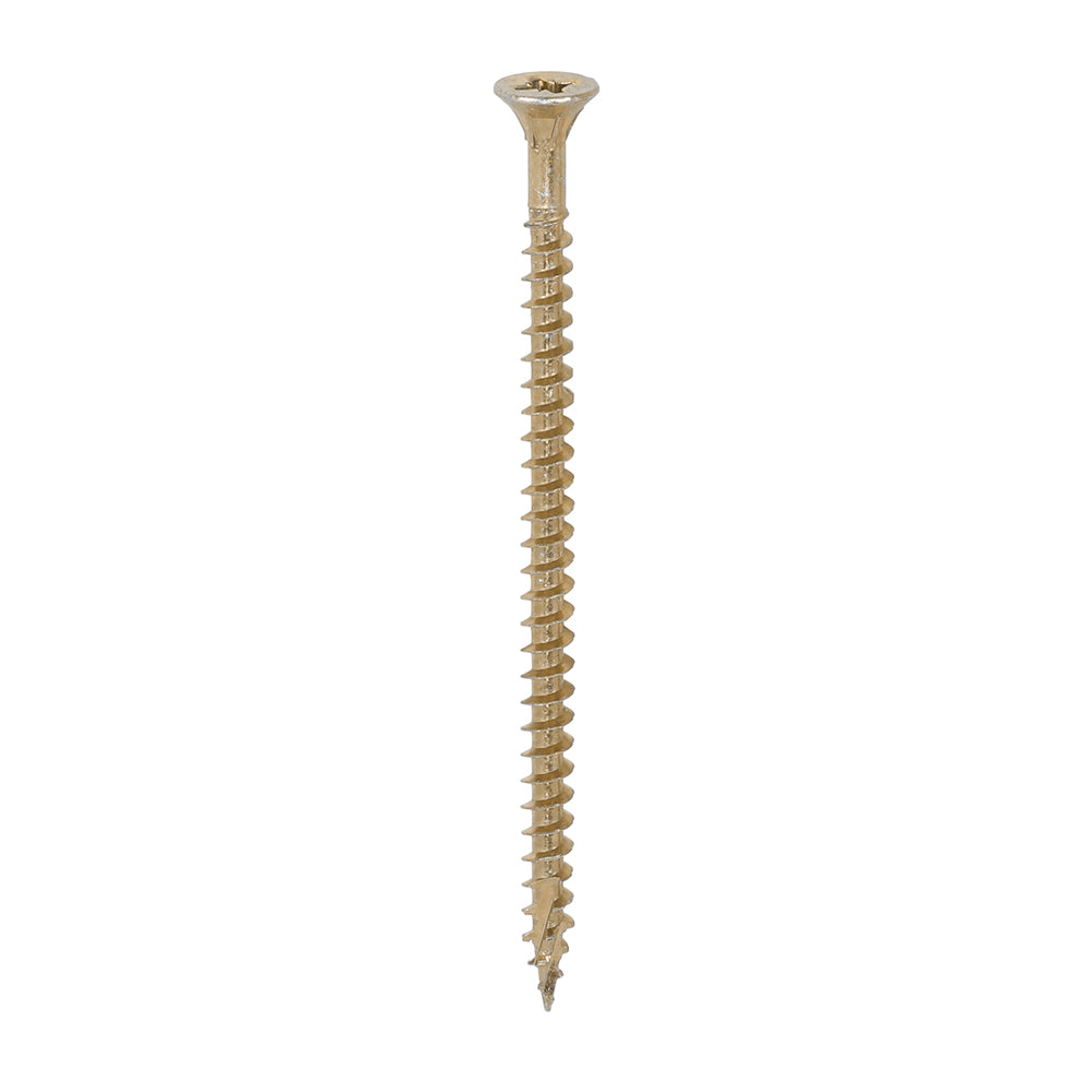 TIMCO C2 Strong-Fix Multi-Purpose Premium Countersunk Gold Woodscrews - 4.5 x 80 Box OF 200 - 45080C2