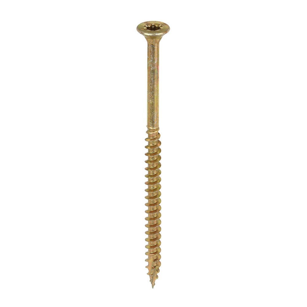 TIMCO C2 Clamp-Fix Multi-Purpose Premium Countersunk Gold Woodscrews - 4.5 x 80 Box OF 200 - 45080C2C