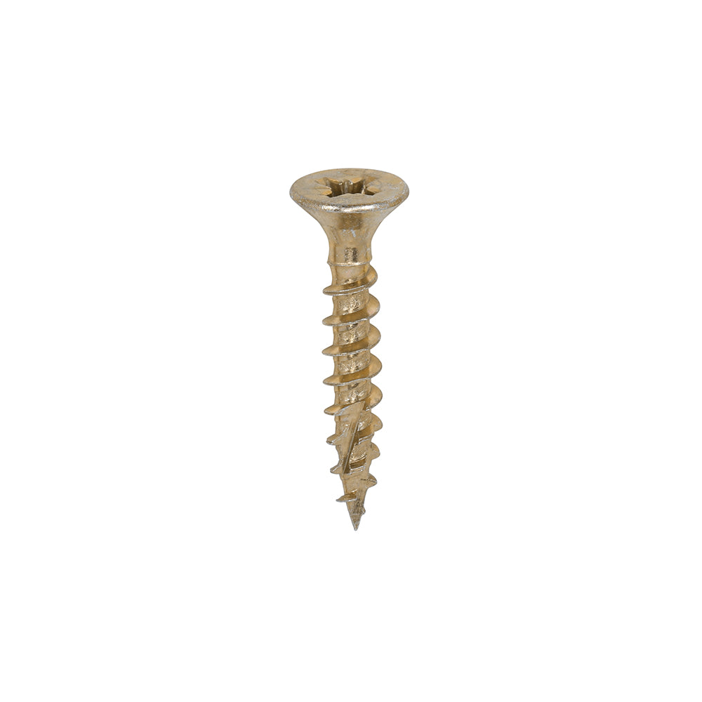 TIMCO C2 Strong-Fix Multi-Purpose Premium Countersunk Gold Woodscrews - 5.0 x 30 Box OF 200 - 50030C2
