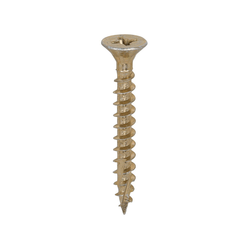 TIMCO C2 Strong-Fix Multi-Purpose Premium Countersunk Gold Woodscrews - 5.0 x 40 Box OF 200 - 50040C2