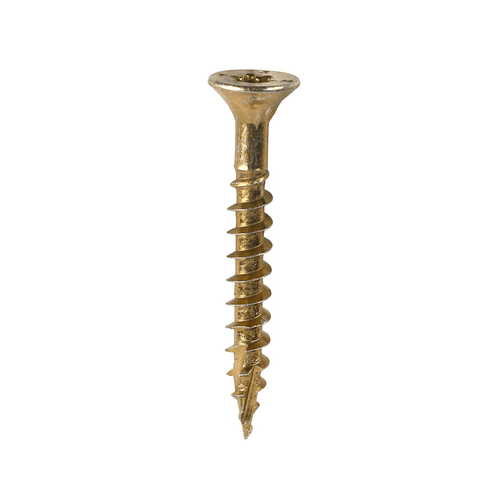 TIMCO C2 Clamp-Fix Multi-Purpose Premium Countersunk Gold Woodscrews - 5.0 x 40 Box OF 200 - 50040C2C
