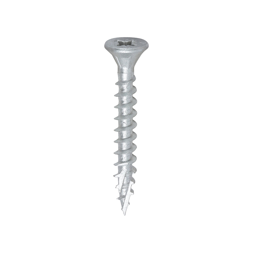 TIMCO C2 Exterior Multi-Purpose Premium Countersunk Silver Woodscrews - 5.0 x 40 Tub OF 200 - 50040C2S