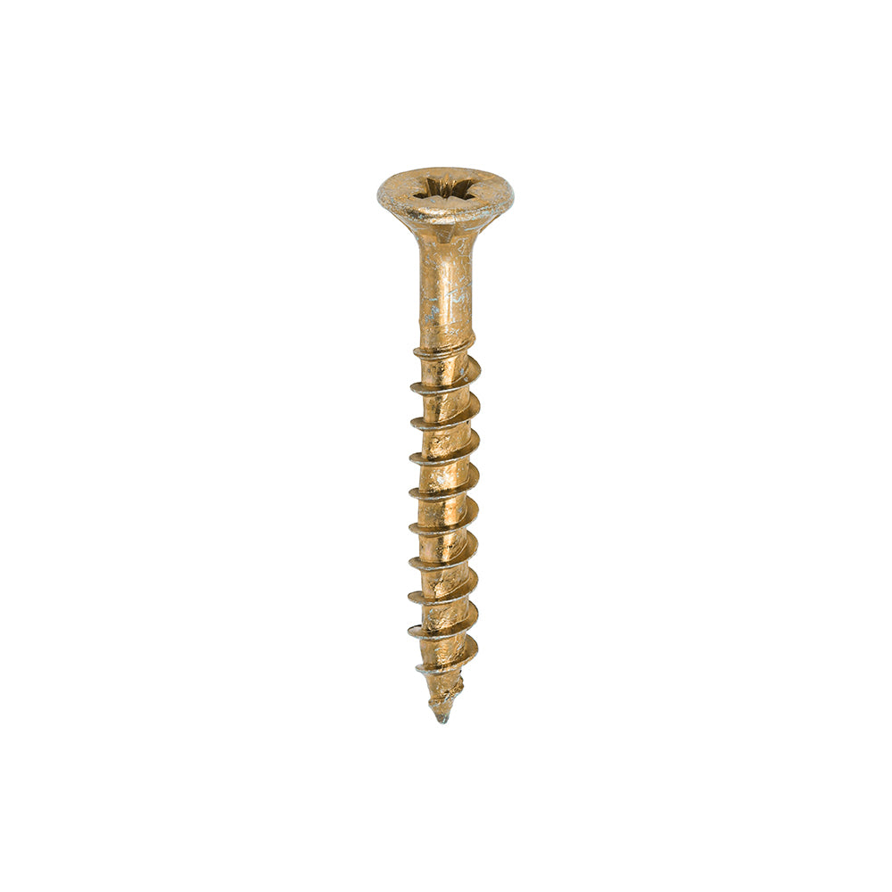 TIMCO Velocity Premium Multi-Use Countersunk Gold Woodscrews - 5.0 x 40 Tub OF 800 - 50040VYTUB