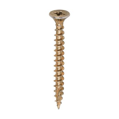 TIMCO C2 Strong-Fix Multi-Purpose Premium Countersunk Gold Woodscrews - 5.0 x 50 Tub OF 600 - 50050C2TUB