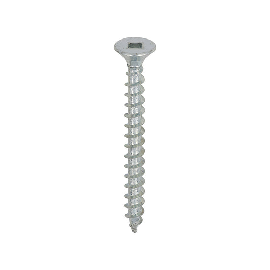 TIMCO Solo Countersunk Silver Woodscrews - 5.0 x 50 Box OF 200 - 50050SQSZ