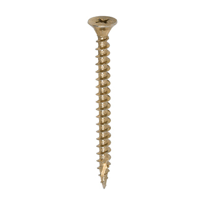 TIMCO C2 Strong-Fix Multi-Purpose Premium Countersunk Gold Woodscrews - 5.0 x 60 Box OF 200 - 50060C2