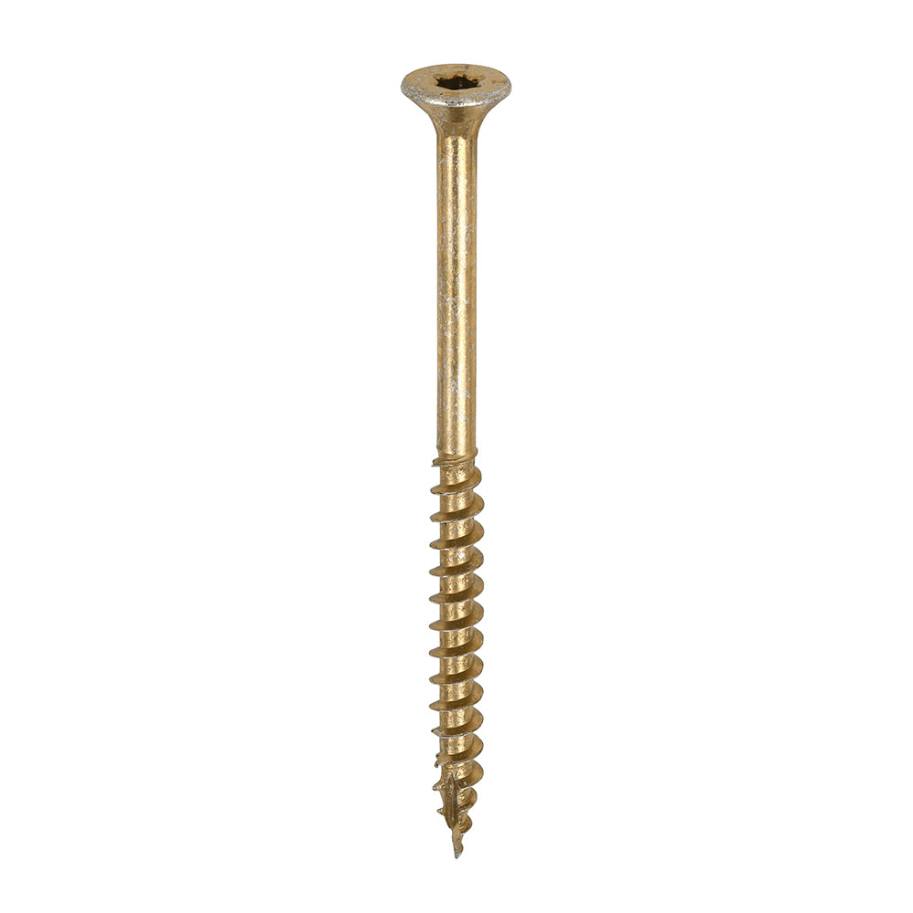 TIMCO C2 Clamp-Fix Multi-Purpose Premium Countersunk Gold Woodscrews - 5.0 x 75 Box OF 200 - 50075C2C