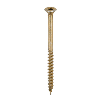 TIMCO C2 Clamp-Fix Multi-Purpose Premium Countersunk Gold Woodscrews - 5.0 x 75 Box OF 200 - 50075C2C