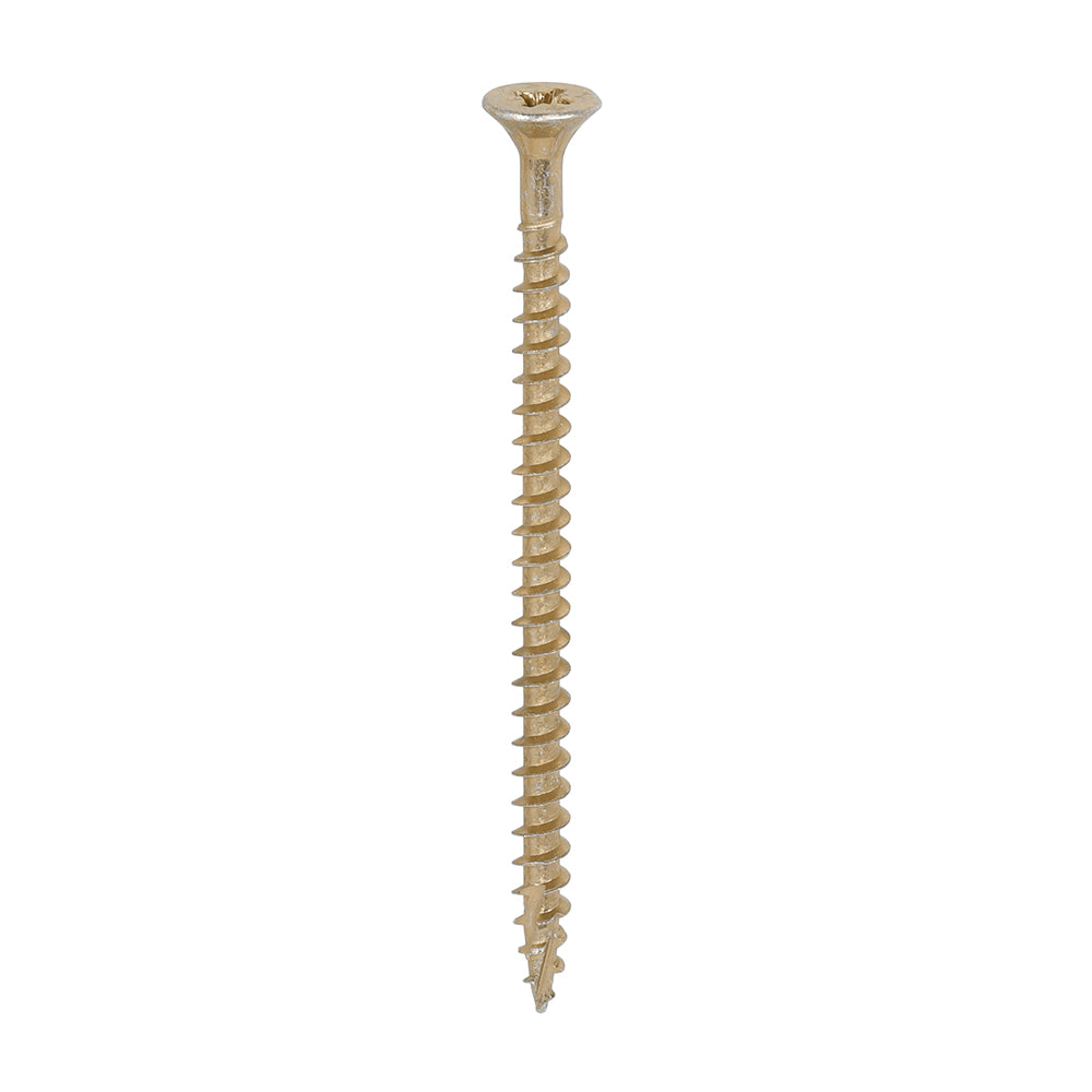 TIMCO C2 Strong-Fix Multi-Purpose Premium Countersunk Gold Woodscrews - 5.0 x 80 Tub OF 350 - 50080C2TUB