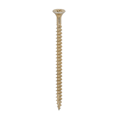 TIMCO C2 Strong-Fix Multi-Purpose Premium Countersunk Gold Woodscrews - 5.0 x 80 Tub OF 350 - 50080C2TUB