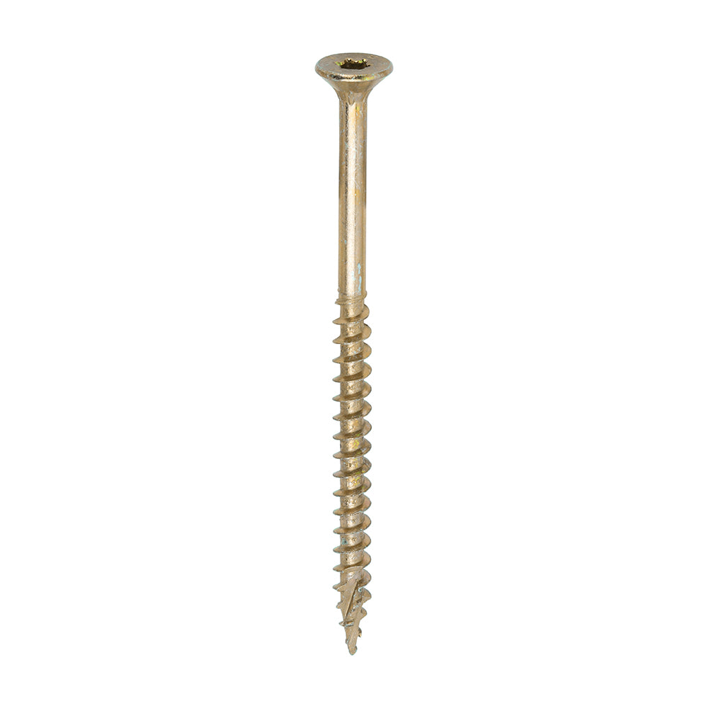 TIMCO C2 Clamp-Fix Multi-Purpose Premium Countersunk Gold Woodscrews - 5.0 x 80 Box OF 200 - 50080C2C