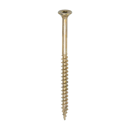 TIMCO C2 Clamp-Fix Multi-Purpose Premium Countersunk Gold Woodscrews - 5.0 x 80 Box OF 200 - 50080C2C