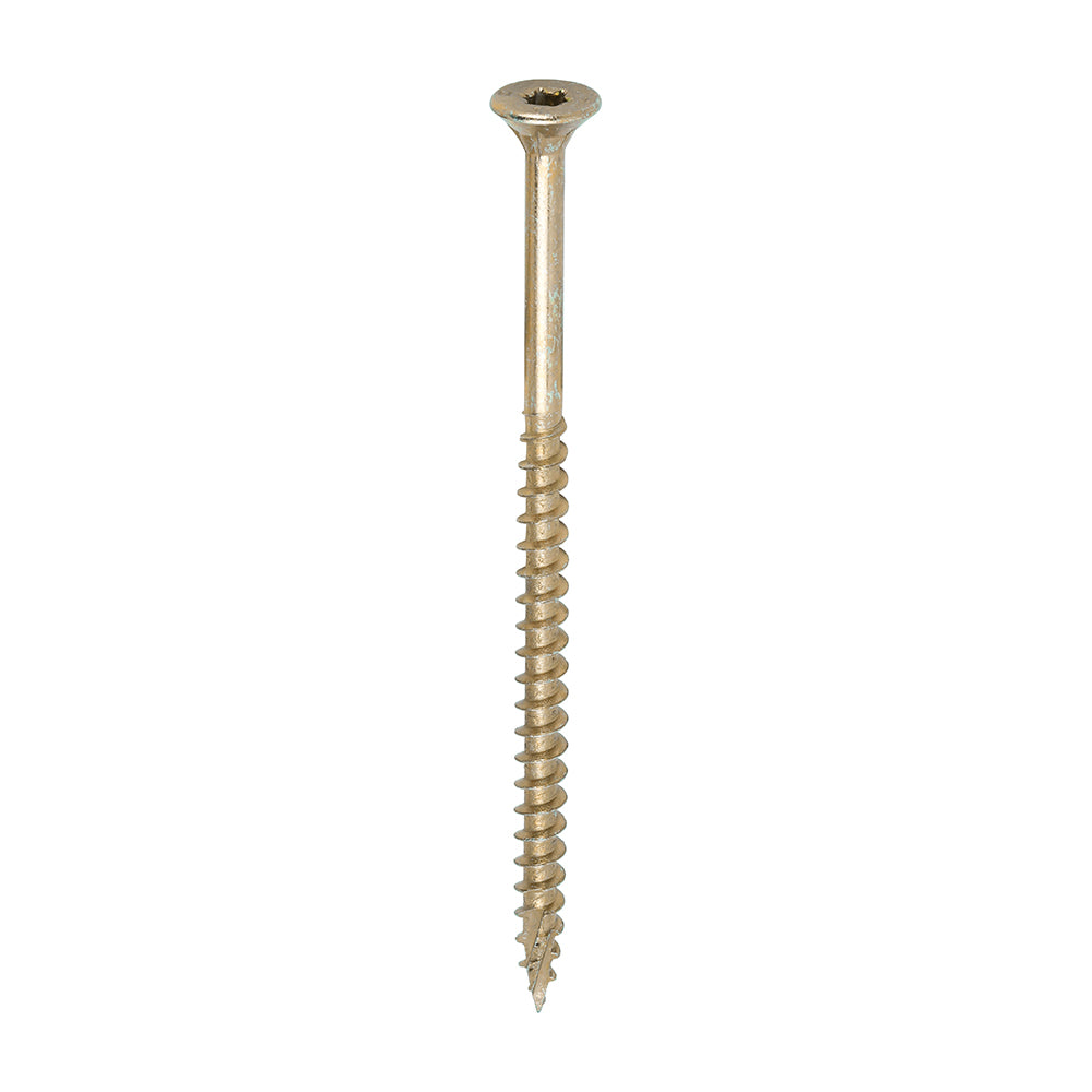 TIMCO C2 Clamp-Fix Multi-Purpose Premium Countersunk Gold Woodscrews - 5.0 x 90 Box OF 100 - 50090C2C