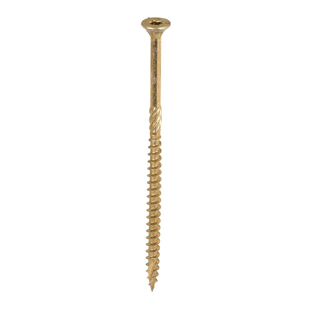TIMCO C2 Clamp-Fix Multi-Purpose Premium Countersunk Gold Woodscrews - 5.0 x 100 Box OF 100 - 50100C2C