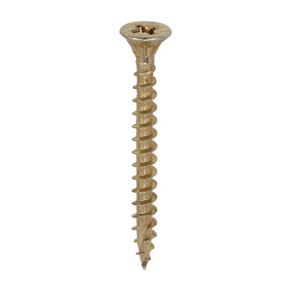 TIMCO C2 Strong-Fix Multi-Purpose Premium Countersunk Gold Woodscrews - 3.5 x 12 Box OF 200 - 35012C2